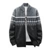 Men's Fall And Winter Casual Sweater Jacket Warm Knit Sweater Hooded Hoodie
