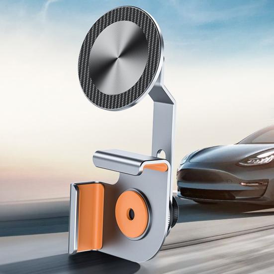 Держатель для телефона Магнитная подставка для мобильного телефона Регулируемый угол высокой устойчивости Простой в установке держатель для телефона для Tesla 3/Y