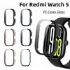 Hard PC Case Glass For Xiaomi Redmi Watch 5 Active Lite Watch4 Full Cover Screen Protector Smartwatch Bumper Shell Glass