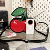 Kawaii Мода Сумка-клатч в форме вишни Женская Маленькая Вместимость Водонепроницаемая Красный Фрукт Сумки через плечо для женщин Креативная ПУ Сумка-кошелек на плечо