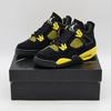 408452-017 Nike GS Air 4 Retro Thunder Черный Золотой Желтый