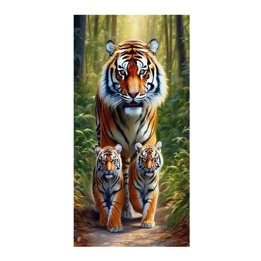 Алмазная живопись Новая коллекция Тигр Diy Полная вышивка стразами Дикие животные Мозаика Наборы для вышивки крестом Декор для стен
