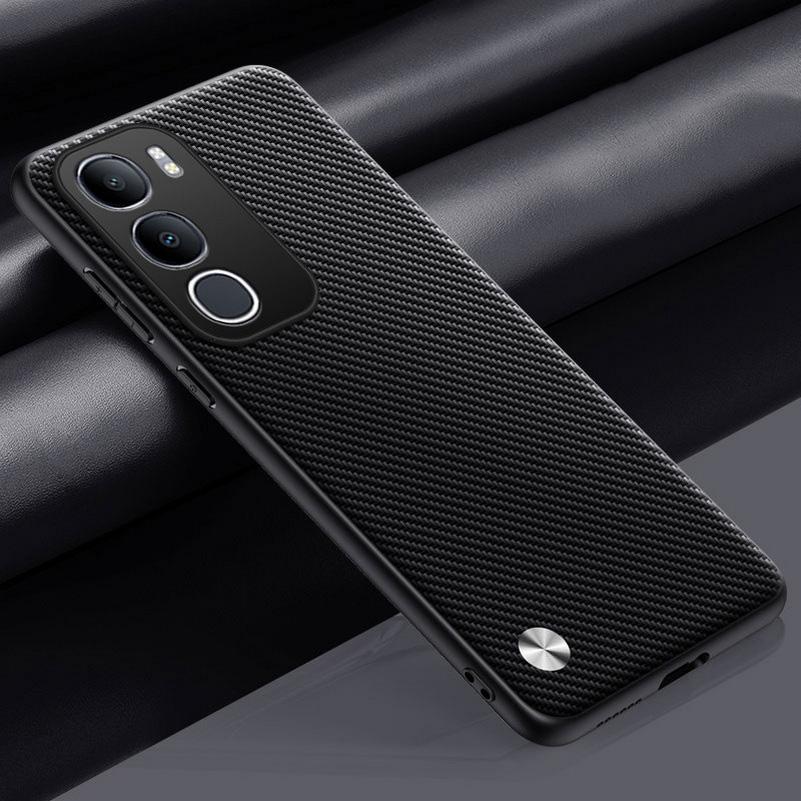 Однотонный кожаный чехол для VIVO Y50 5G Y29 Y39 Y04 Y19s Y37 Y03 Y28 Y18 Y17s vivo V50 Lite V40 V30 Pro Защитная крышка Fundas
