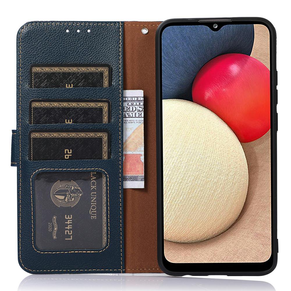 KHAZNEH For Motorola Moto G56 5G Case RFID Blocking Wallet PU Leather Phone Cover with Strap