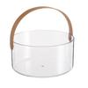 Portable Fruit Basket Clear Fruit Serving Bowl Multipurpose Plastic Organizer with Handle for Fruits