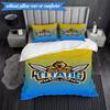 3PCS Golden Titan Emblem Design Bedding Set 2D Printing (Includes 1 Duvet Cover + 2 Pillowcases Coreless), Bedroom decor,Fan gift