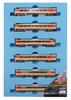 Micro Ace N Gauge Meitetsu Kiha 8000 Series Old Paint Express Northern Alps Set A1355 Railway Model Diesel Car 6-Car