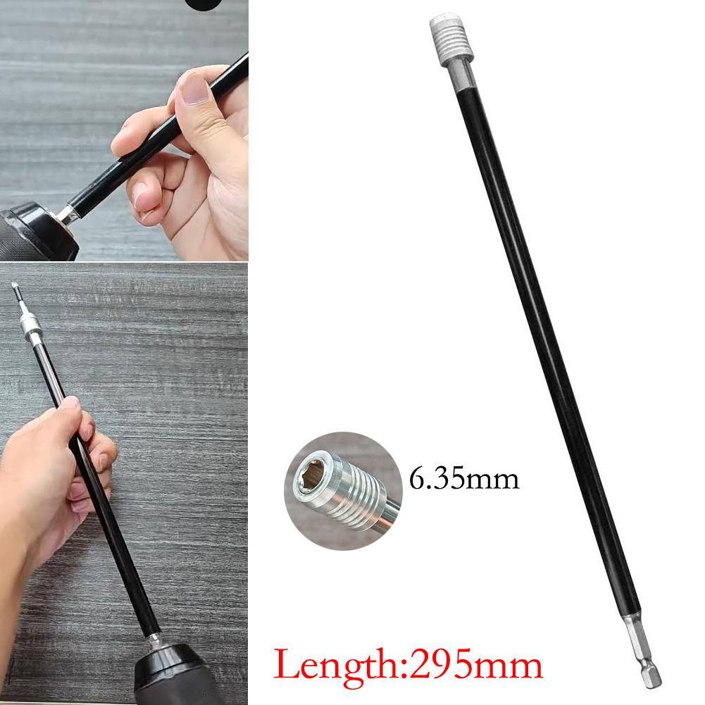 295 мм Удлинитель для сверла Шестигранный хвостовик 1/4 дюйма Адаптер для насадок Быстросъемный Совместим с различными размерами головок