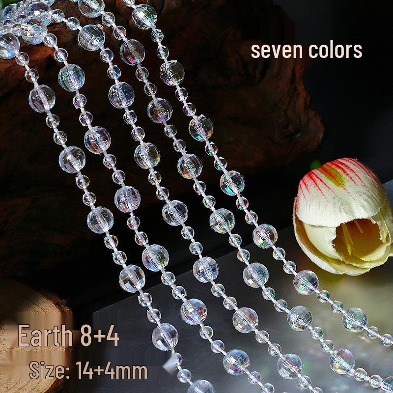 Хрустальная шторка из бусин для двери и декор свадебной дорожки с акриловой нитью