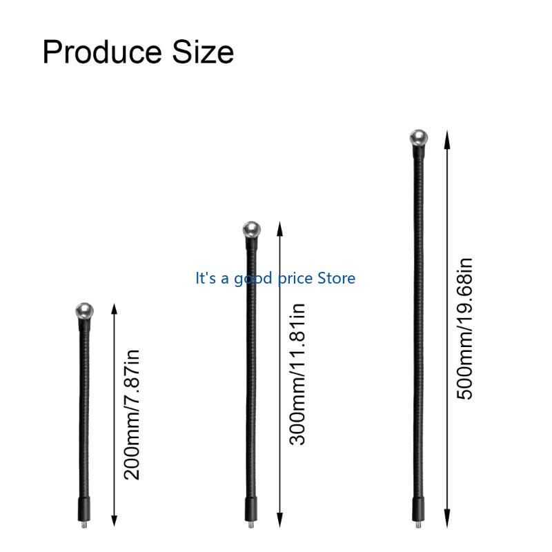 Camera Support Flexible Arm Easy Positioning Professional Adjustable Gooseneck Hose with 1/4in Thread 17.4mm Ball Head