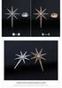 Унисекс Лацканный зажим-брошь Восьмиконечная звезда Крест с инкрустацией цирконами