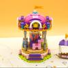 LOZ 1720 Dream Amusement Park Merry-go-round Carousel Horse Architecture DIY Mini Blocks Bricks Building Toy  No Box