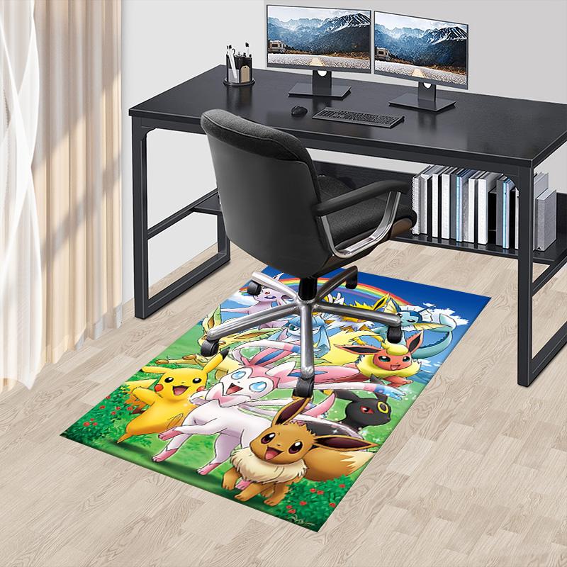 Pokmon Rainbow Celebration Carpet For Playroom Bedroom Living Room Sofa Home Decorkids Game Area Rug Nonslip Floor Mat
