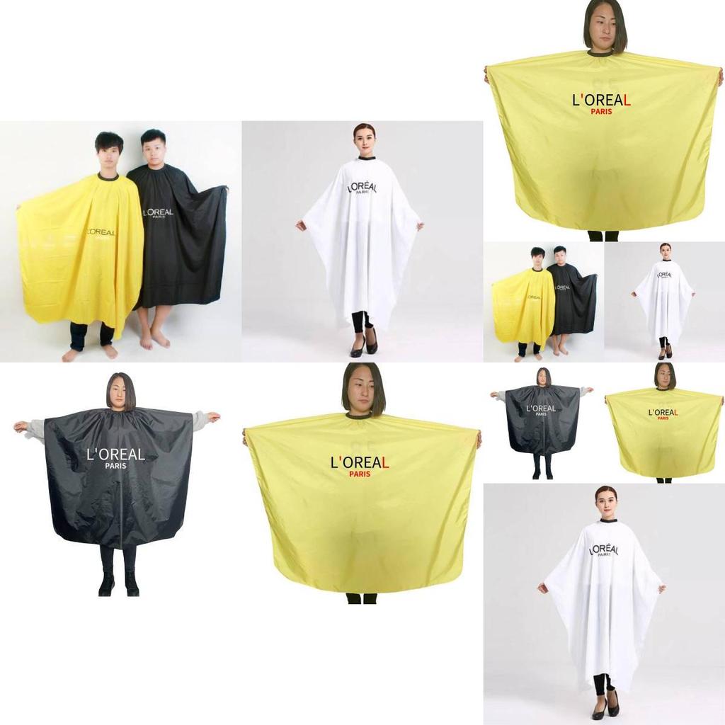 Парикмахерский фартук-накидка из водонепроницаемой полиэстеровой ткани для барберов и парикмахеров