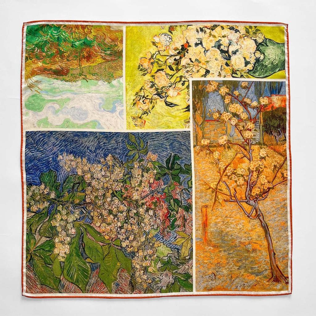 18% Silk 82% Wool Scarf Women Pashmina Double Sided Foulard Female Bandana Twill Scarves Hijab Shawl Wraps Square Headkerchief