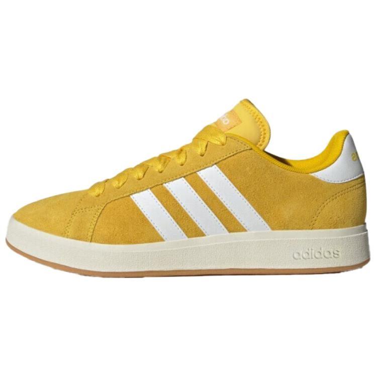 adidas Grand Court Base 00-х Низкие Скейтбордические Кроссовки Унисекс Желтый Белый IH6188