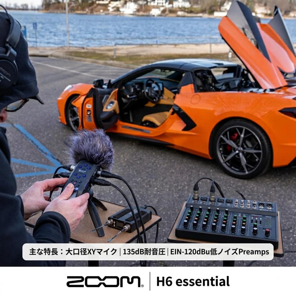 ZOOM H6 essential handy recorder, 6-track recording.