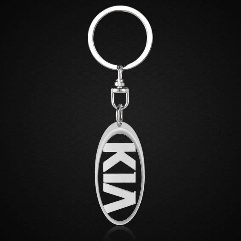1Pcs Fashion Car Badge Keychain Zinc Alloy Keyrings Auto Accessories For KIA Rio Ceed Sportage Sorento K2 K3 K4 K5 K6 K7 K8 Soul Opeima