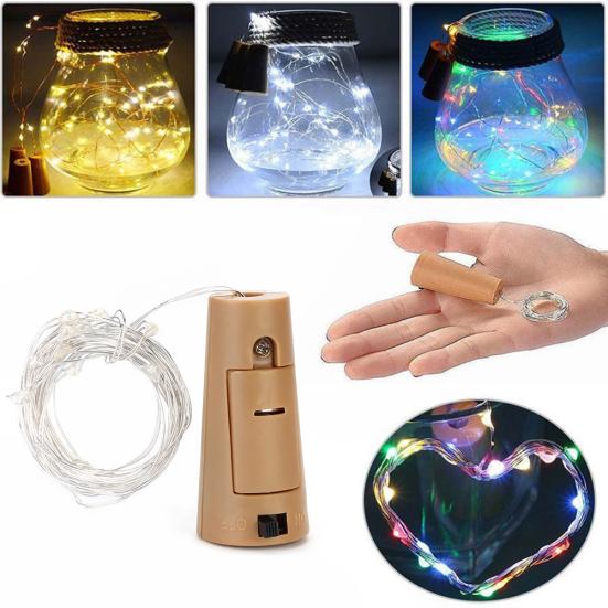 100 см пробковая ночная фея 10 светодиодных лампочек для бутылок вина, декор для вечеринки