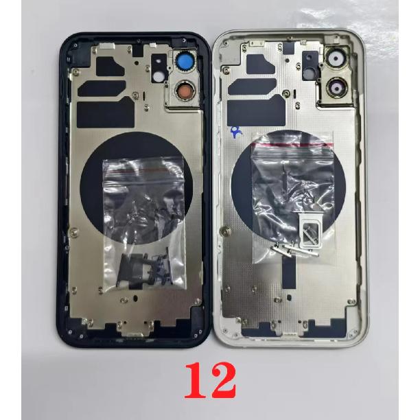 Задняя крышка OEM для iPhone 13 Pro Max 12 Mini 11 SE3 14 Pro max Задний корпус С бесплатными подарками, Рамка задней крышки + Задняя крышка + Боковые кнопки