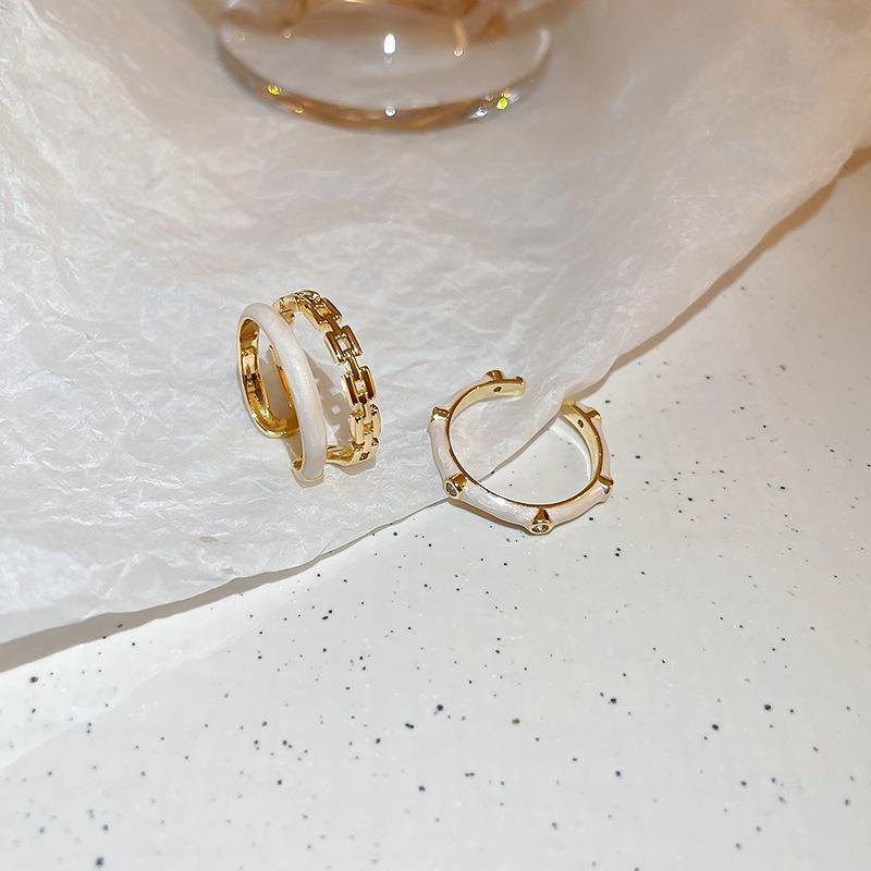 Геометрическое кольцо Xiaohongshu Кольцо на указательный палец Высококлассная бижутерия Женщины