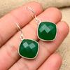 Glorious Green Onyx Gemstone Handmade 925 Sterling Silver Jewelry Earring For Her