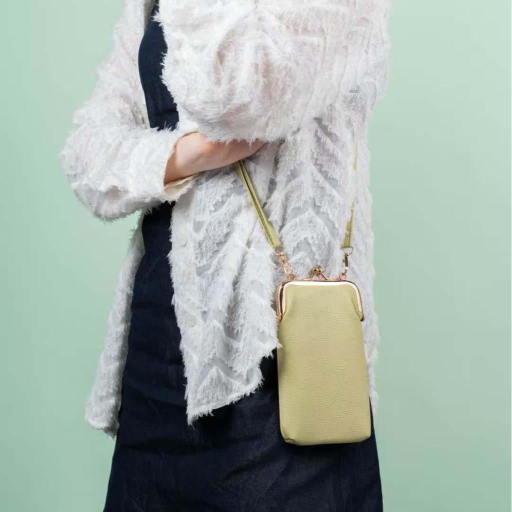 Стильный PU кроссбоди кошелек для телефона на 2025 год для женщин - Модная, компактная вертикальная сумка