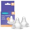 LANSINOH 2 Tétines Natural Wave Pour Biberon Lait Maternel Débit Rapide