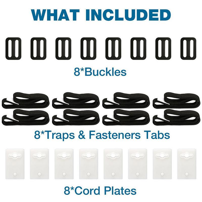 Swimming Pool Cover Reel Set Storage Spool Pool Solar Cover Roller Attachment Strap Clip Kit For Inground Swimming Pools