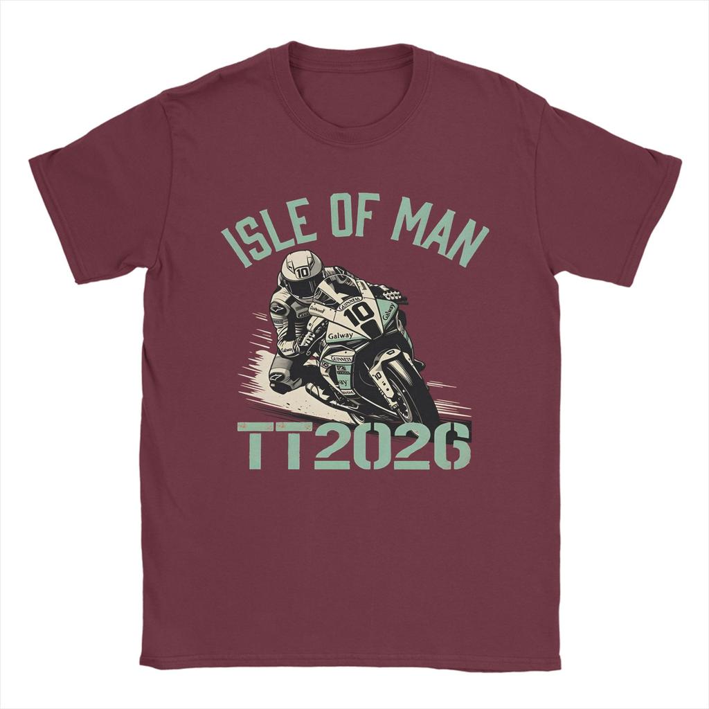 Motorcycle Sport Isle of Unisex TT Races T Shirt Unisex Vintage T Shirts Summer O Neck Harajuku Tees Design Oversize Clothing