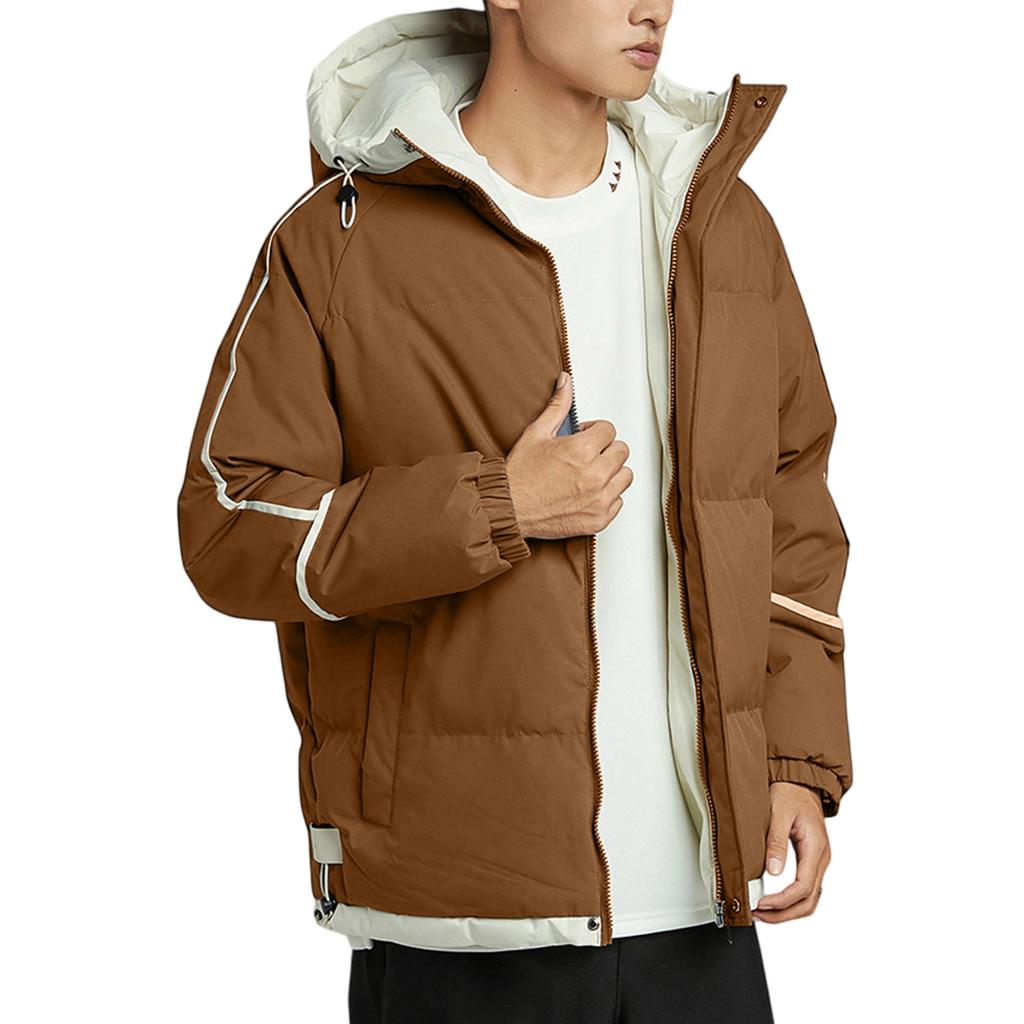 Men's And Women's Loose Hooded Hood Cotton-Padded Jacket Coat