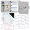 Custom A7 Holographic Budget Binder Planner Cash Stuffing Binder with Envelopes Day Planner Cover Binder Notebook