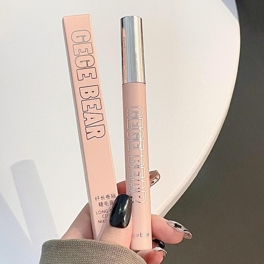 GEGE BEAR Водостойкая тушь для ресниц с тонкой кисточкой, стойкая густая подкручивающая черная тушь для ресниц