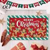 Winter Home Decor Entry Mat Christmas Door Mat, Festive Entrance Rug, 35" x 24" Non-Slip Washable Indoor Floor Welcome Water Absorbent Rug for Kitchen