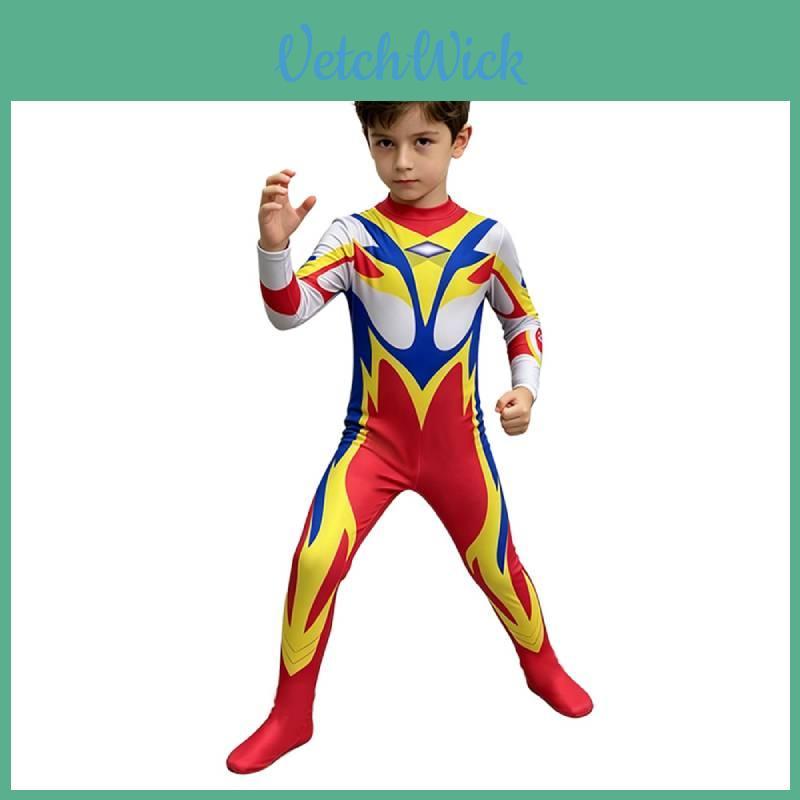 Ultraman Mebius Children Cosplay Suit With Mask For Stage Performance
