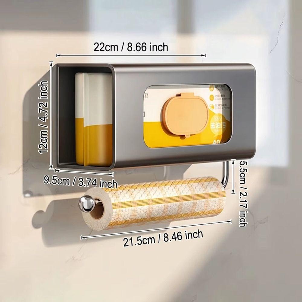 Strong Load Bearing Paper Towel Dispenser Easy Access Wet Wipes Storage Rack Household