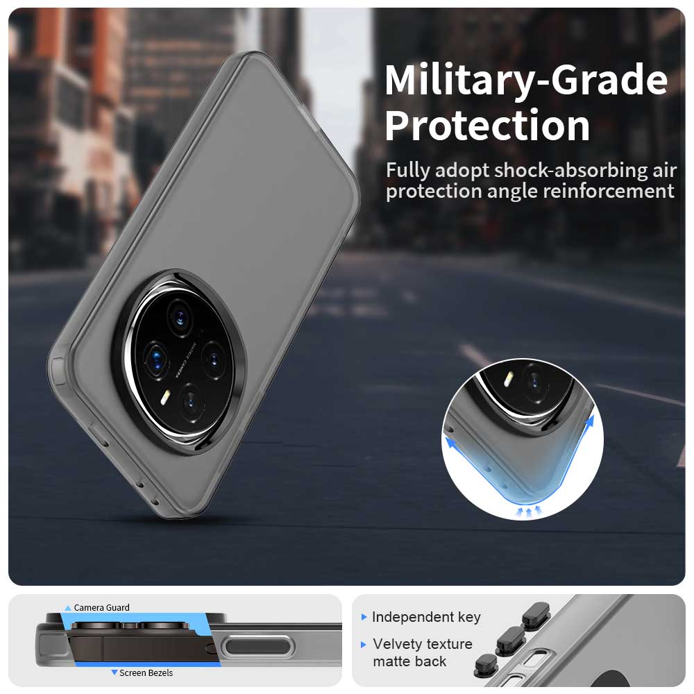 Чехол для Honor Magic7 Pro 5G из поликарбоната, термополиуретана, ПЭТ, матовая противоударная задняя крышка для телефона