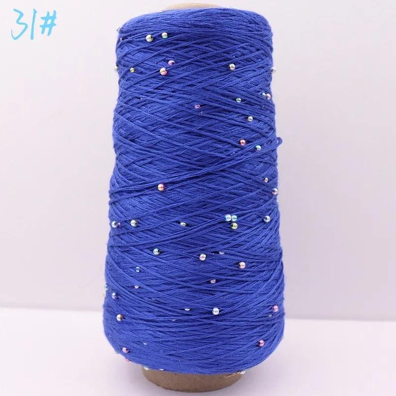 6 нитей мерсеризованного хлопка + жемчужная нить ручного плетения из чистого хлопка тонкая шерстяная нить для вязания крючком бисер своими руками ручного плетения