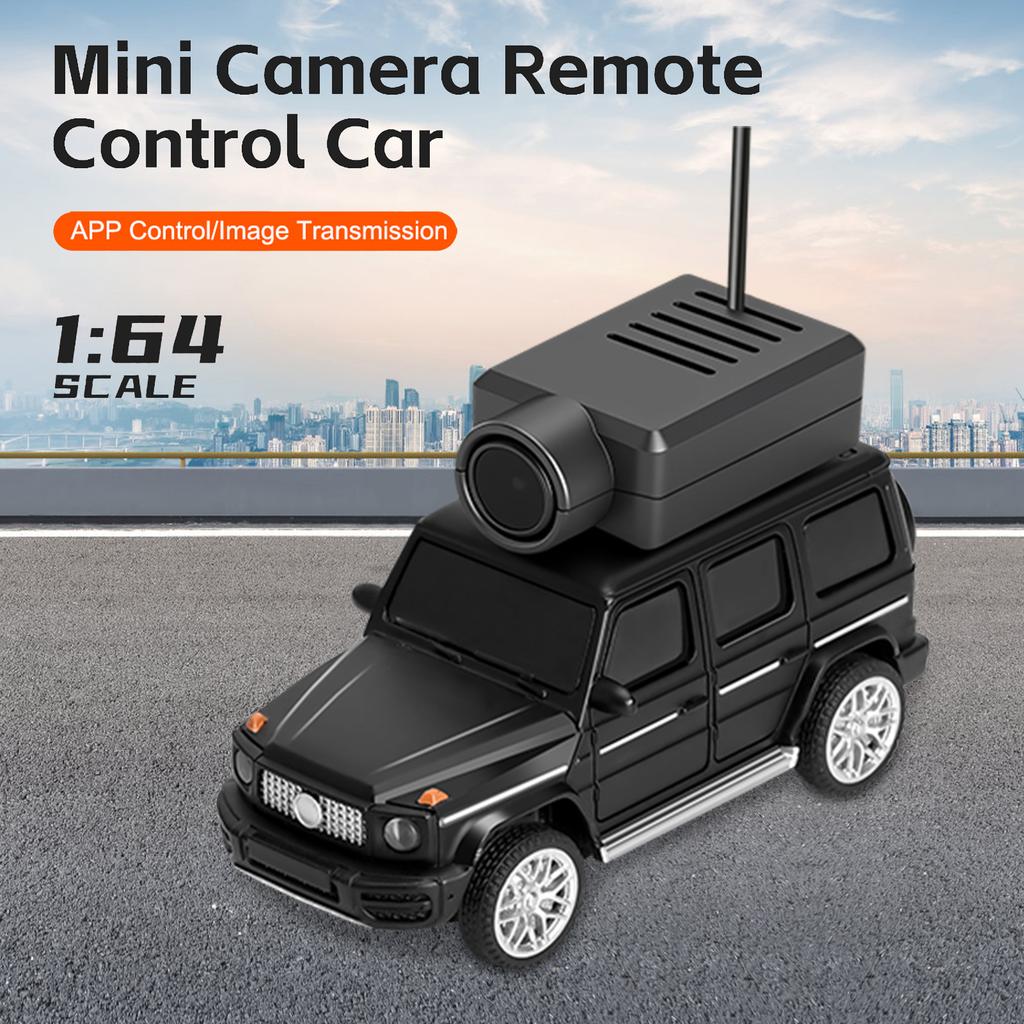 1:64 Mini RC Car, 2.4G FPV Remote Control Toy Car with 720P HD Camera, Gyro, LED Light, APP Controlled Vehicle for Kids