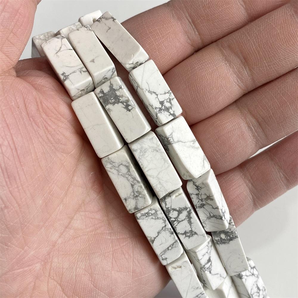 8x20 мм Натуральные квадратные трубчатые бусины из камня Амазонит Авантюрин Говлит Далматин Каменные бусины Шарм Для изготовления ювелирных изделий Художественные работы