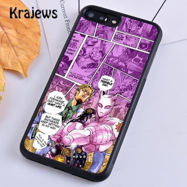 Чехол для телефона Krajews Kira Yoshikage Killer Queen JoJo для iPhone 14 5 SE 6s 7 8 plus X XR XS 11 12 13 pro max Galaxy S21 S22