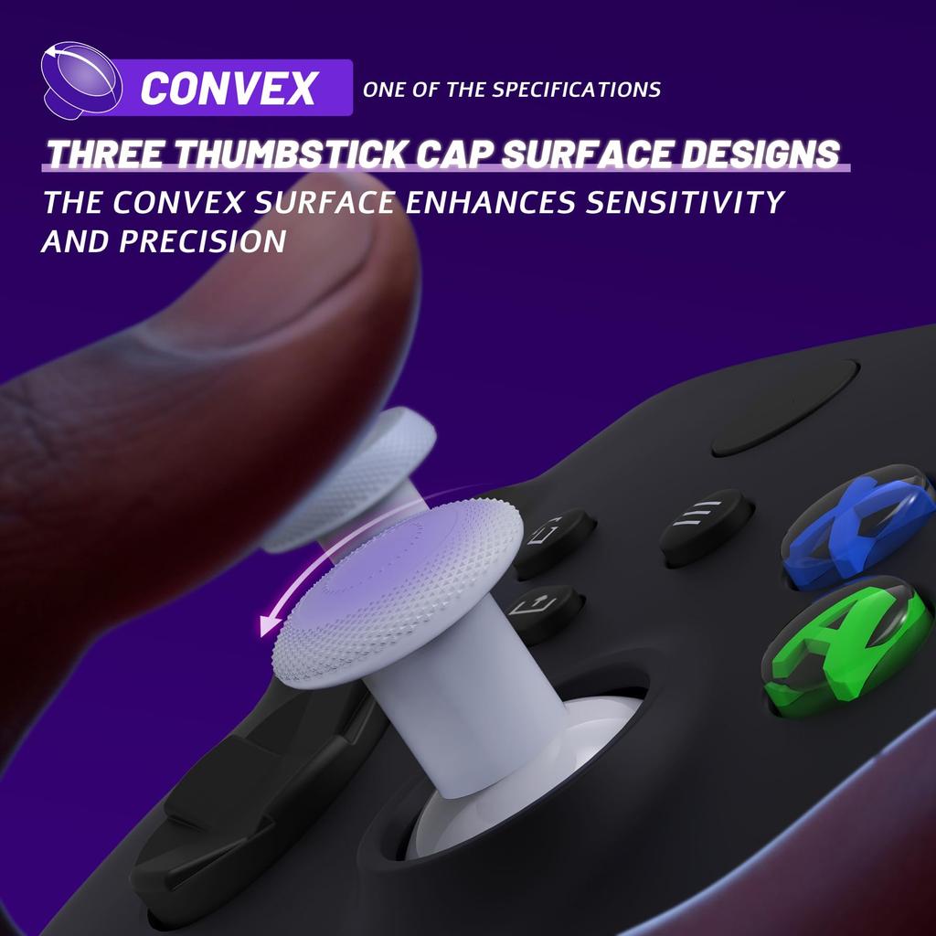 EXtremeRate ThumbsGear V3 сменный эргономичный стик для большого пальца, совместимый с Xbox Core, сменный аналоговый стик для большого пальца, совместимый с Xbox One