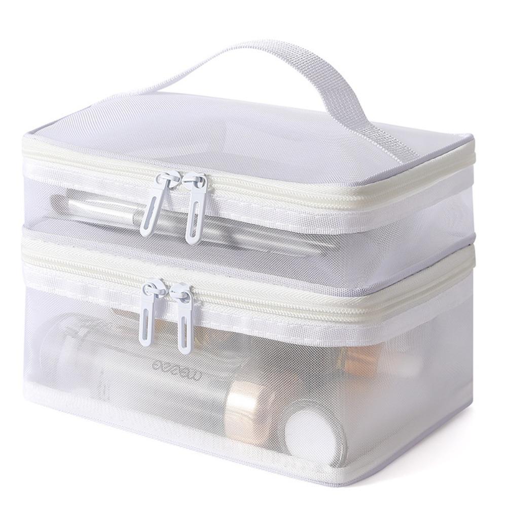 Двухслойная дорожная косметичка нейлоновые органайзеры для косметики подарочные сумки для хранения дорожные