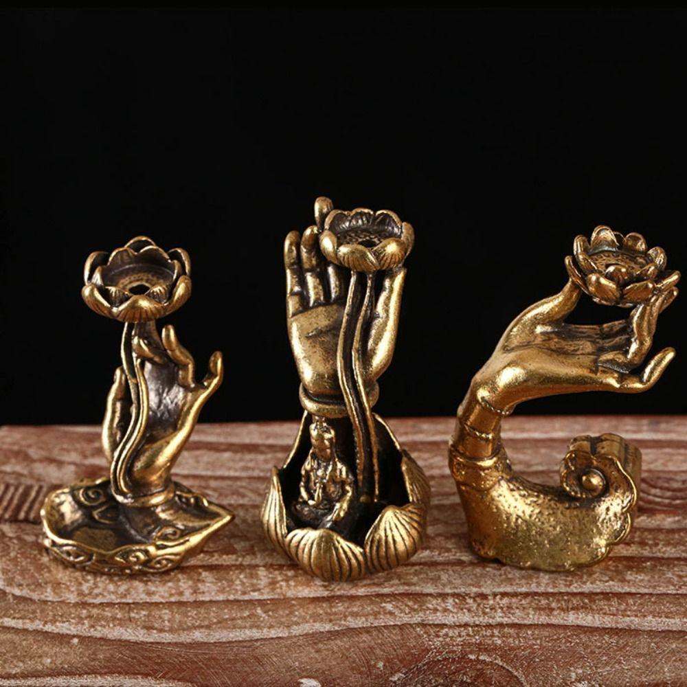 Portable Buddha's Hand Incense Holder Buddha's Hand Reverse Flow Incense Tray Tearoom