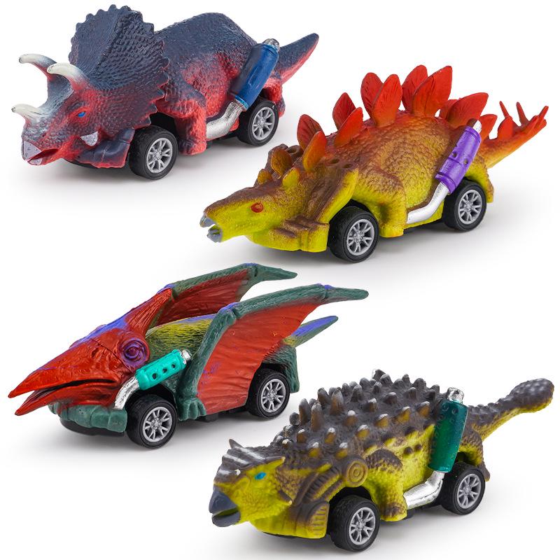 Douyin Kids Dinosaur Pull-Back Car Toy Model for Boys