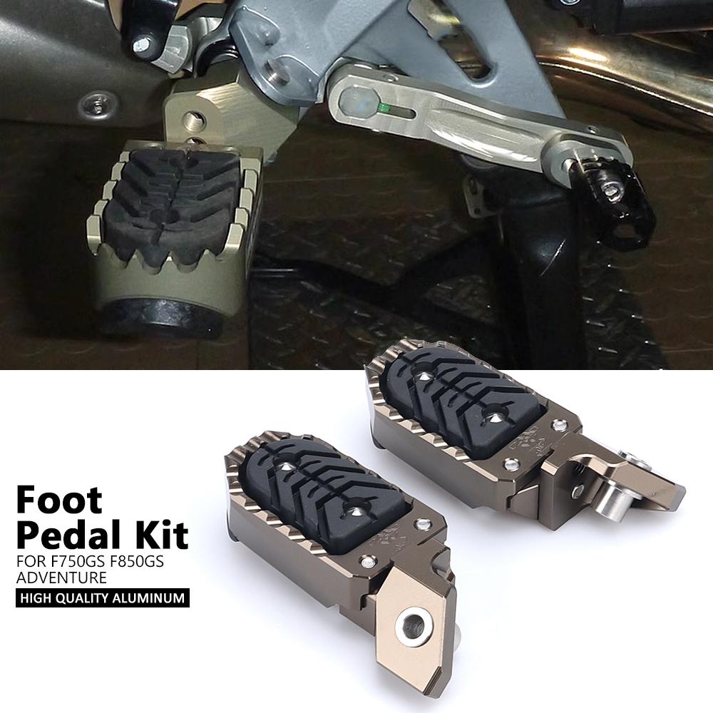Motorcycle Accessories Footpegs For BMW F750GS F850GS Adventure F 850 GS ADV F750 F 750 GS CNC Aluminum Wide Foot Pegs Pedals