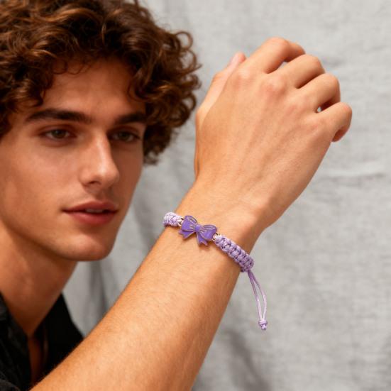 Браслет из плетеного шнура с бантом, регулируемый браслет из шнура, ручная работа, подарок для дружбы, браслет-подвеска «Бабочка», браслет для чирлидеров для друзей, команды чир-данса