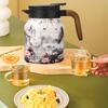 Винтажный цветочный изолированный чайник 1000 мл Мини-кофейник Офисный термос для чая Встроенный заварочный чайник для воды Кувшин для напитков Термос для кофе
