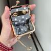 Pure Color Earring Necklace Wallet Luxury Mini Coin Purse Leather Jewelry Storage Box  Daily