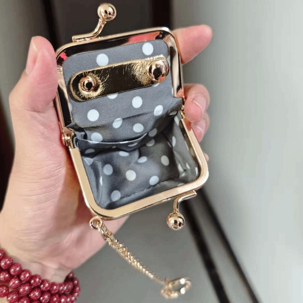 Pure Color Earring Necklace Wallet Luxury Mini Coin Purse Leather Jewelry Storage Box  Daily